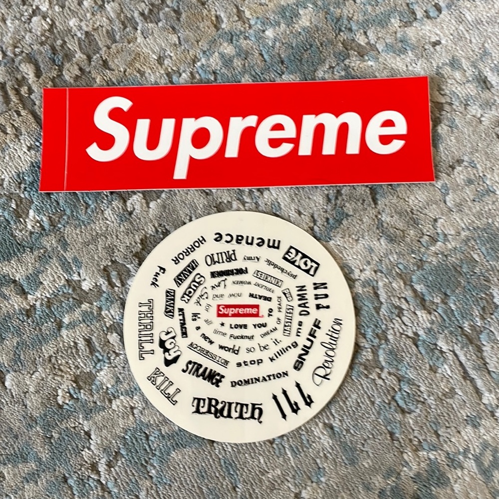 New Authentic 2 Supreme stickers